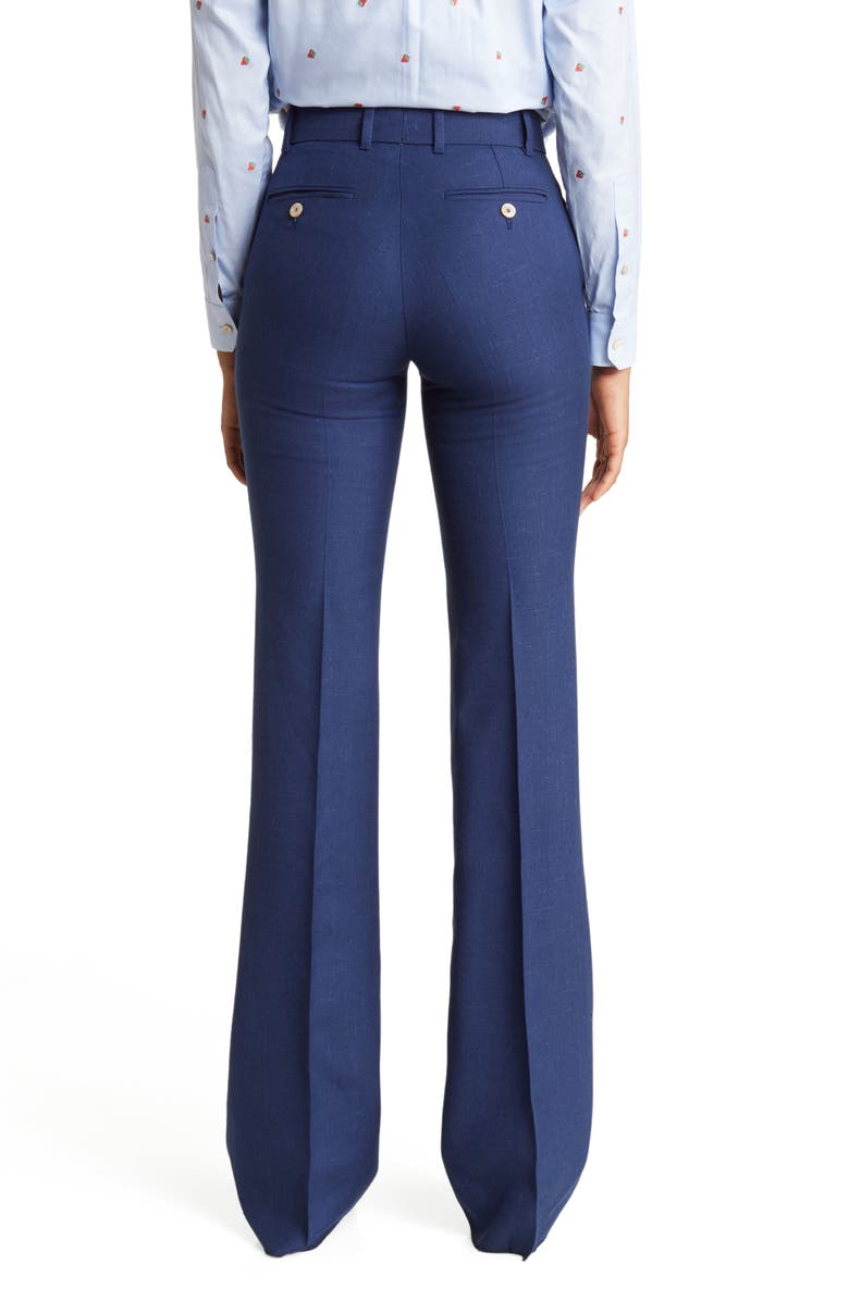 Gucci Matt High Waist Pants, Alternate, color, Sea Blue