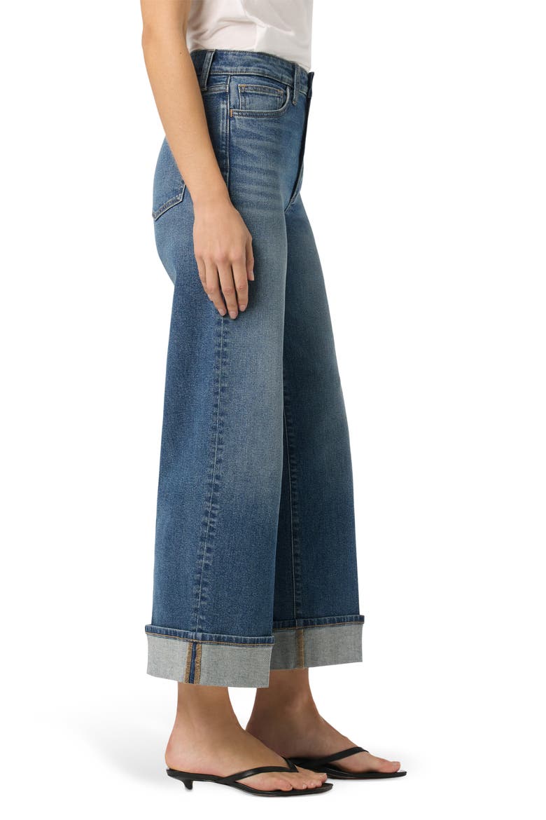 Cuffed High Waist Ankle Wide Leg Jeans, Alternate, color, GERTRUDE