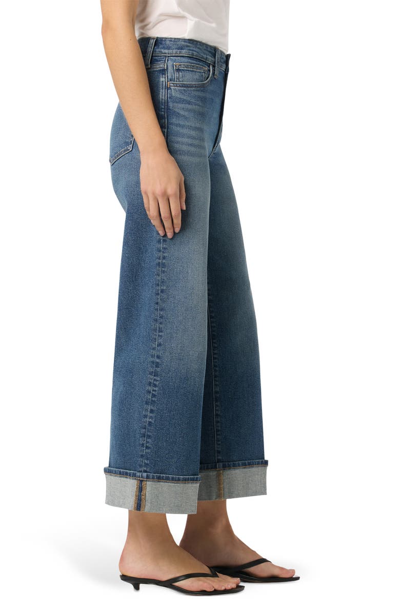 Joe's Cuffed High Waist Ankle Wide Leg Jeans, Alternate, color, Gertrude