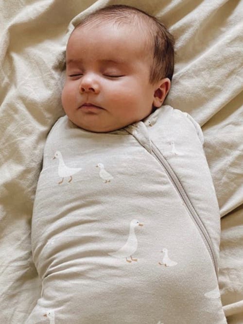 Gunamuna Swaddle Sleep Bag, 1.0 Tog In Gray