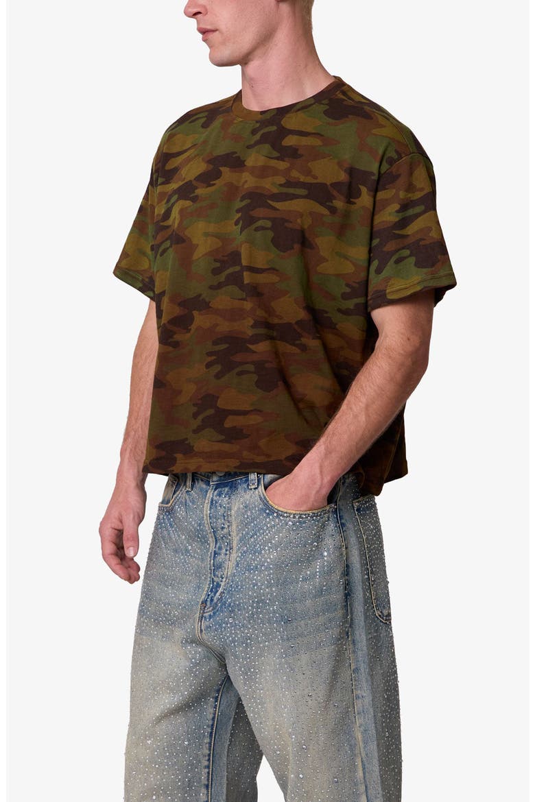 Camo Print Slub T-Shirt, Alternate, color, CAMO