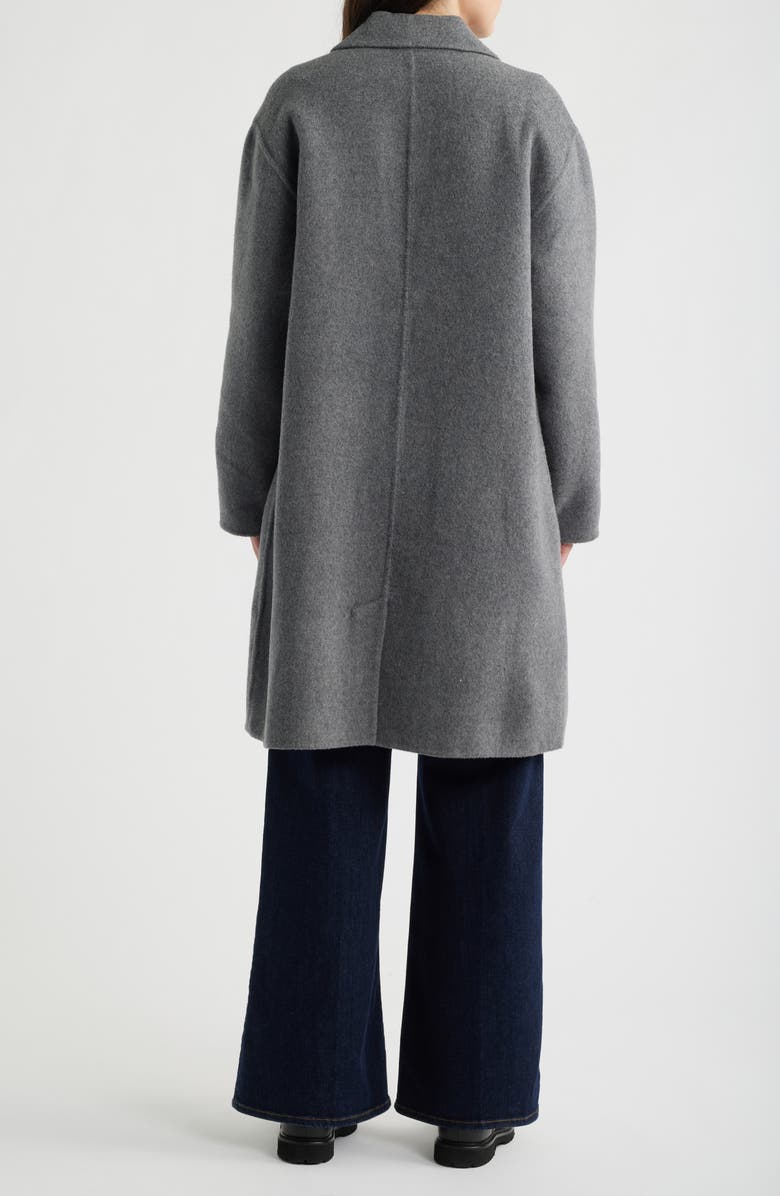 Eileen Fisher Notch Collar Wool Coat, Alternate, color,