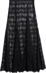 Collina Strada Pamela Sheer Lace Midi Skirt