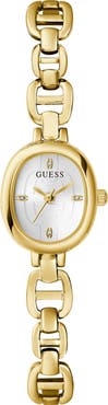 GUESS Sweet & Petite Oval Bracelet Watch, 24mm x 21mm