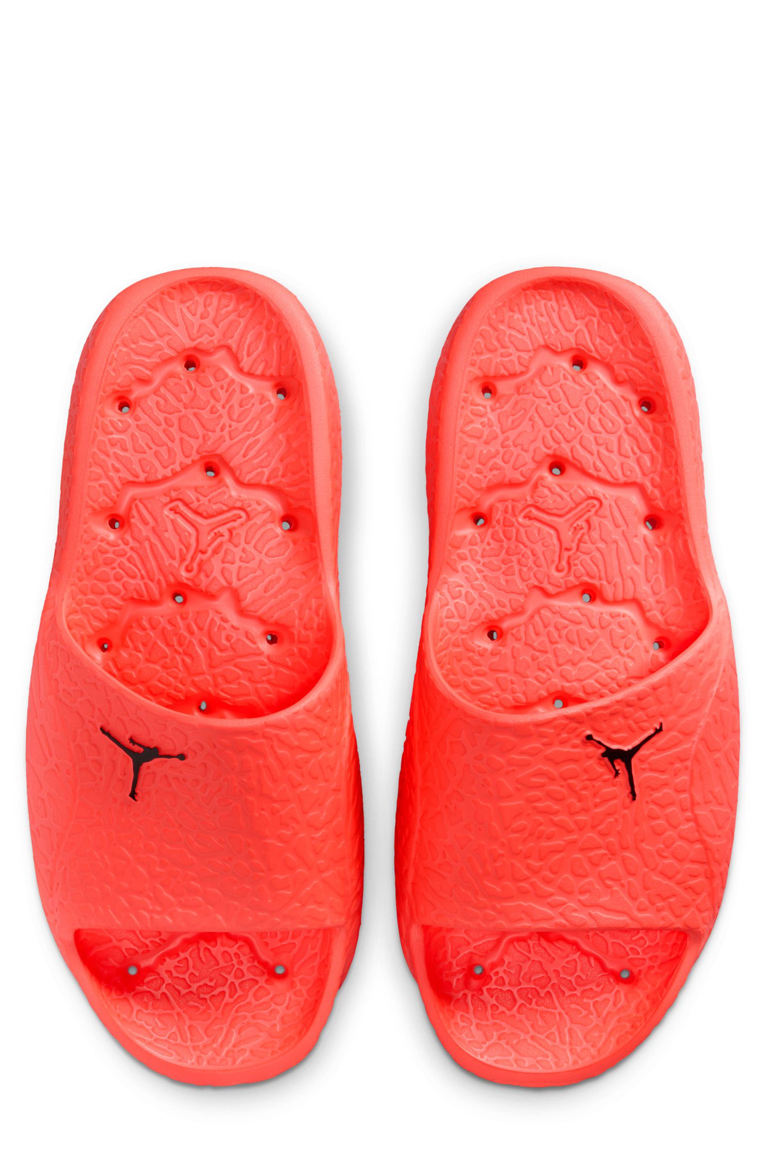Jordan Franchise Shower Slide, Alternate, color, Hot Lava/ Black