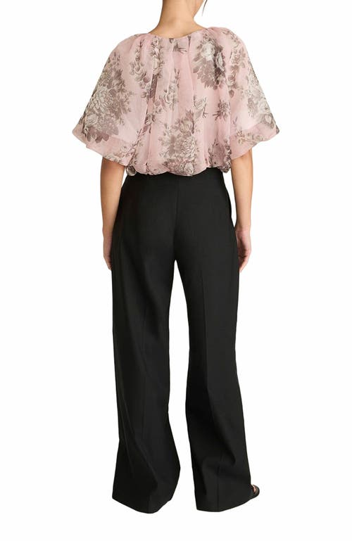 REBECCA TAYLOR REBECCA TAYLOR EMBLEM FLEUR BUBBLE PRINT TOP 