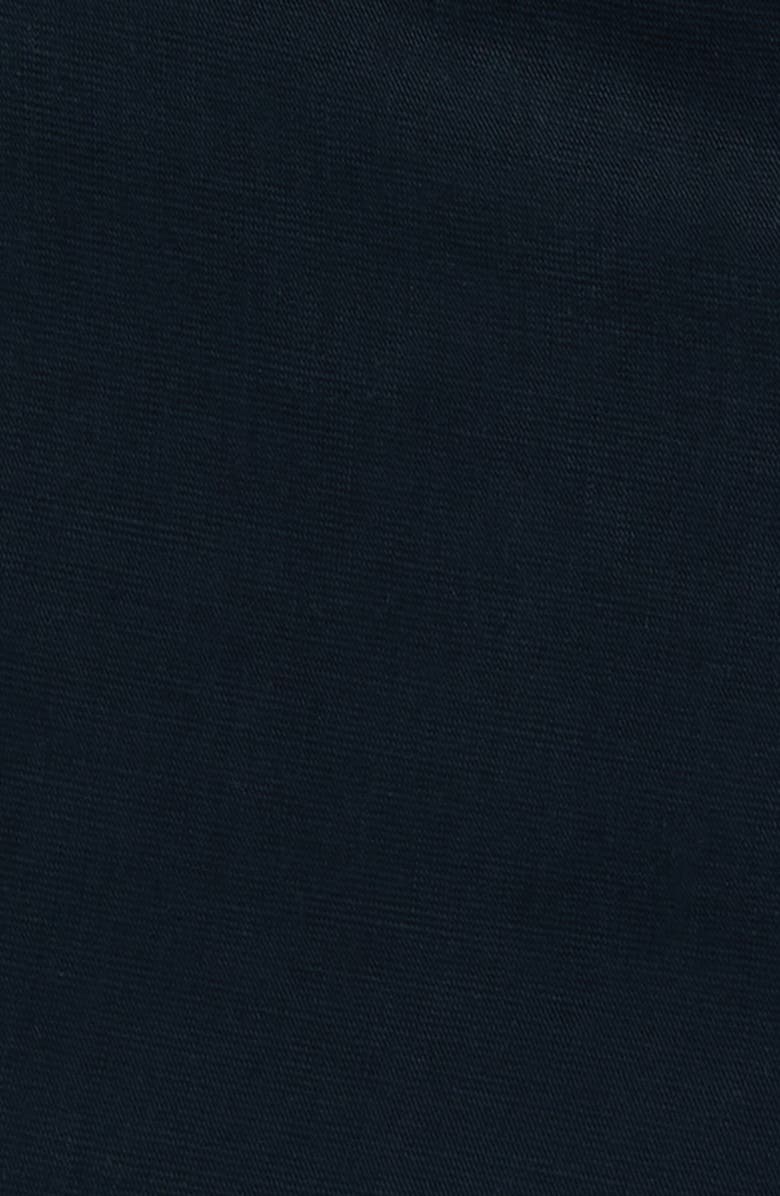 Emporio Armani Navy Flat Front Suit Pants, Alternate, color, Navy