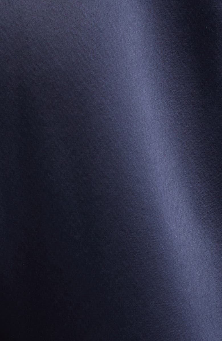 Cinq à Sept Joel Feather Hem Long Sleeve Satin Blazer Minidress, Alternate, color,