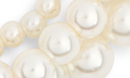 Baublebar Layered Faux Pearl Necklace In White