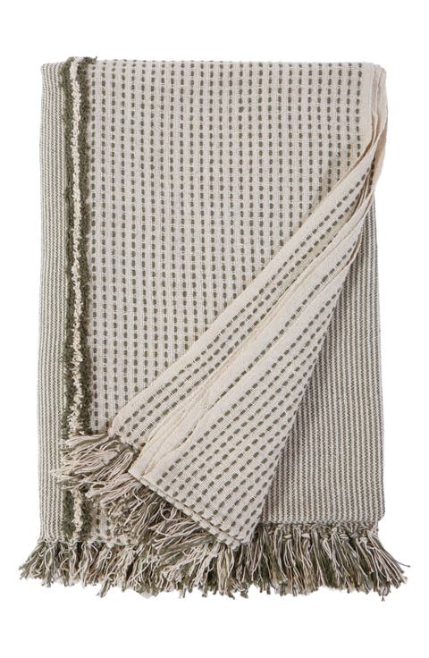 Jagger Oversize Cotton Blend Throw Blanket