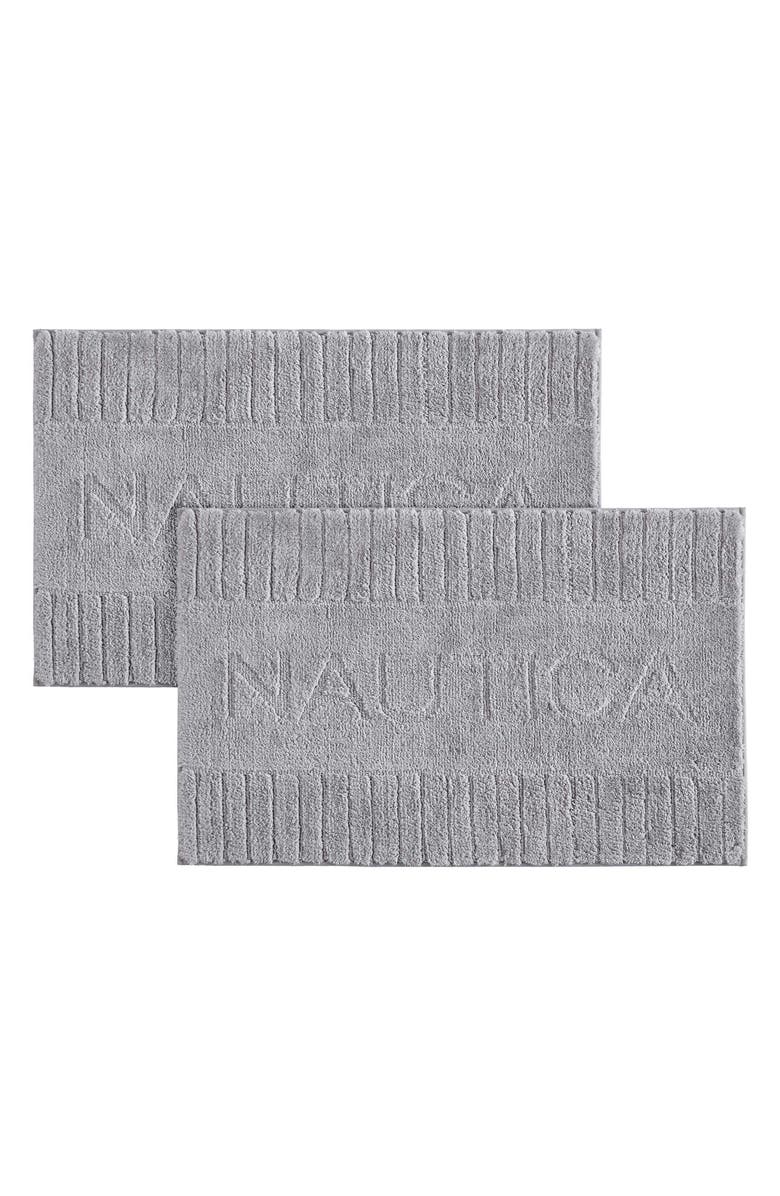 Nautica Logo Bath Rug, Main, color,