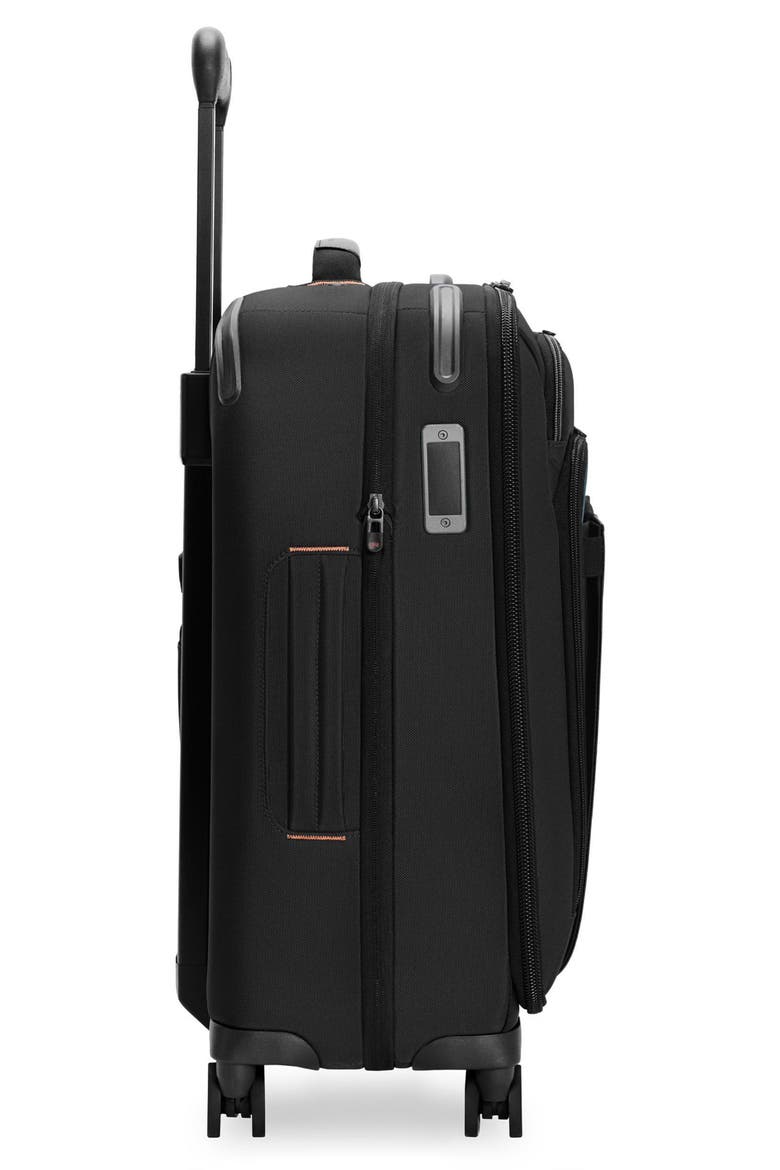 ZDX Global 21-Inch Expandable Carry-On Spinner Suitcase, Alternate, color, BLACK