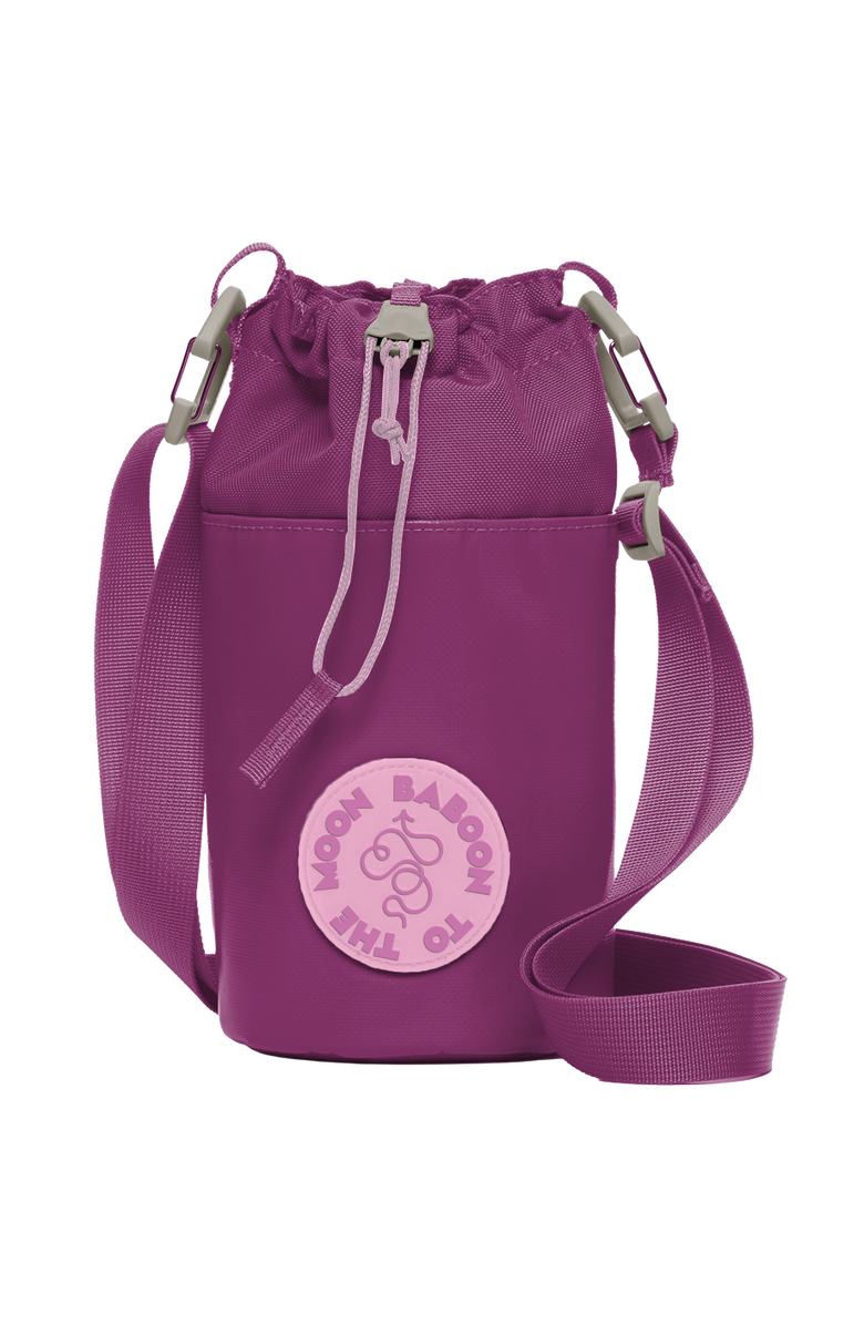 Baboon to the Moon Water Bottle Sling, Main, color, Wildberry