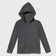 CITY THREADS Baby Boys Medium-Weight 100% Cotton Long Sleeve Hooded Tee with Cuffs