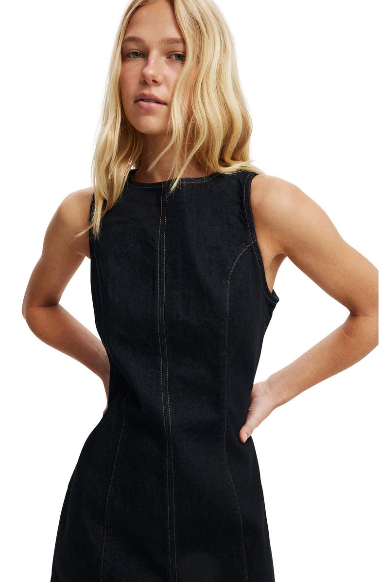 Cotton On Women's Harley Denim Mini Dress, Alternate, color, 