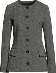 Proenza Schouler Annemarie Stretch Wool Mélange Jacket