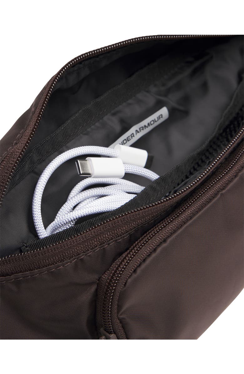 Under Armour Studio Water Repellent Crossbody Bag, Alternate, color, Kona Brown / / Black