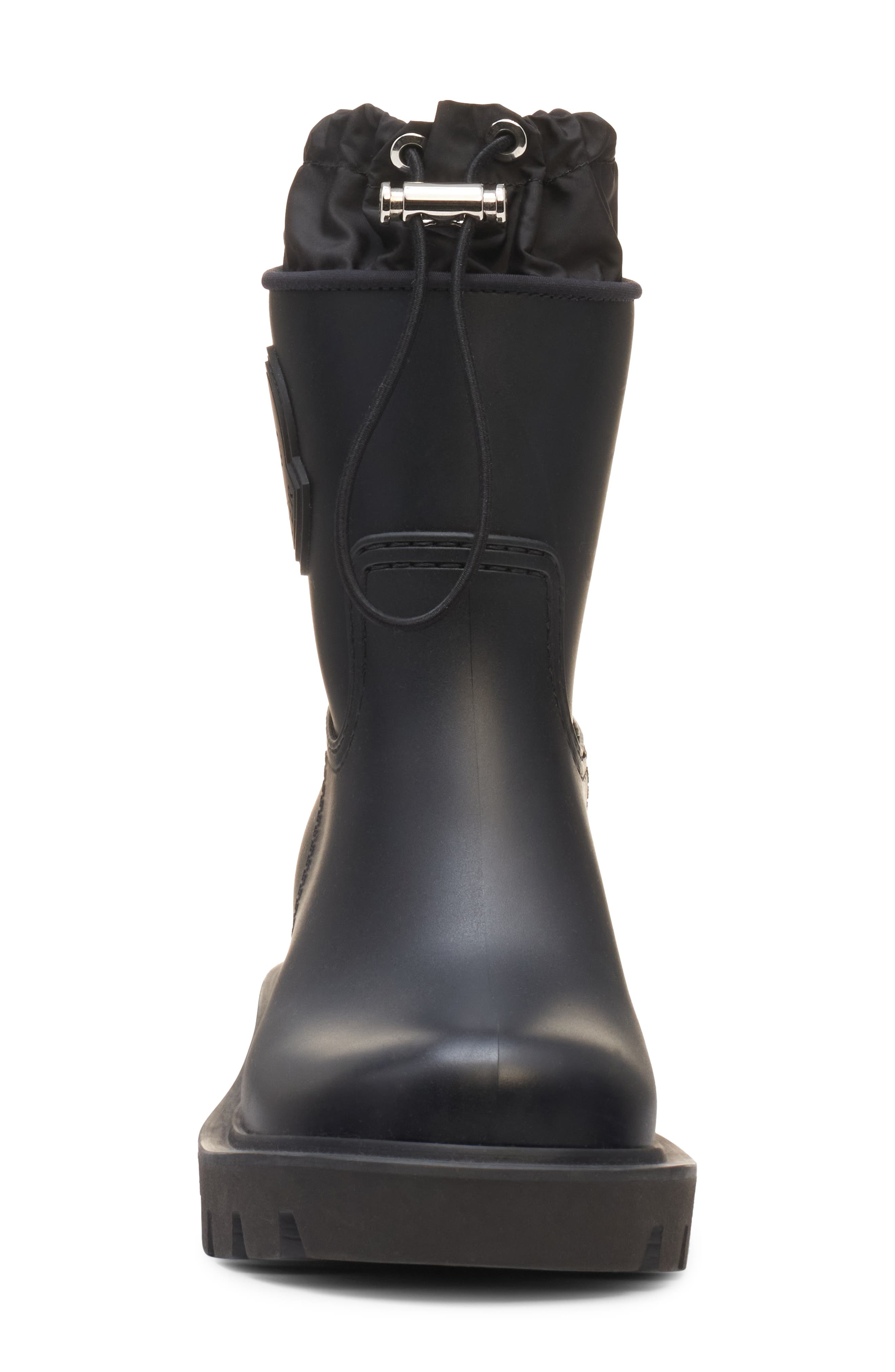 Moncler Kickstream Waterproof Chelsea Rain Boot, Alternate, color, Black