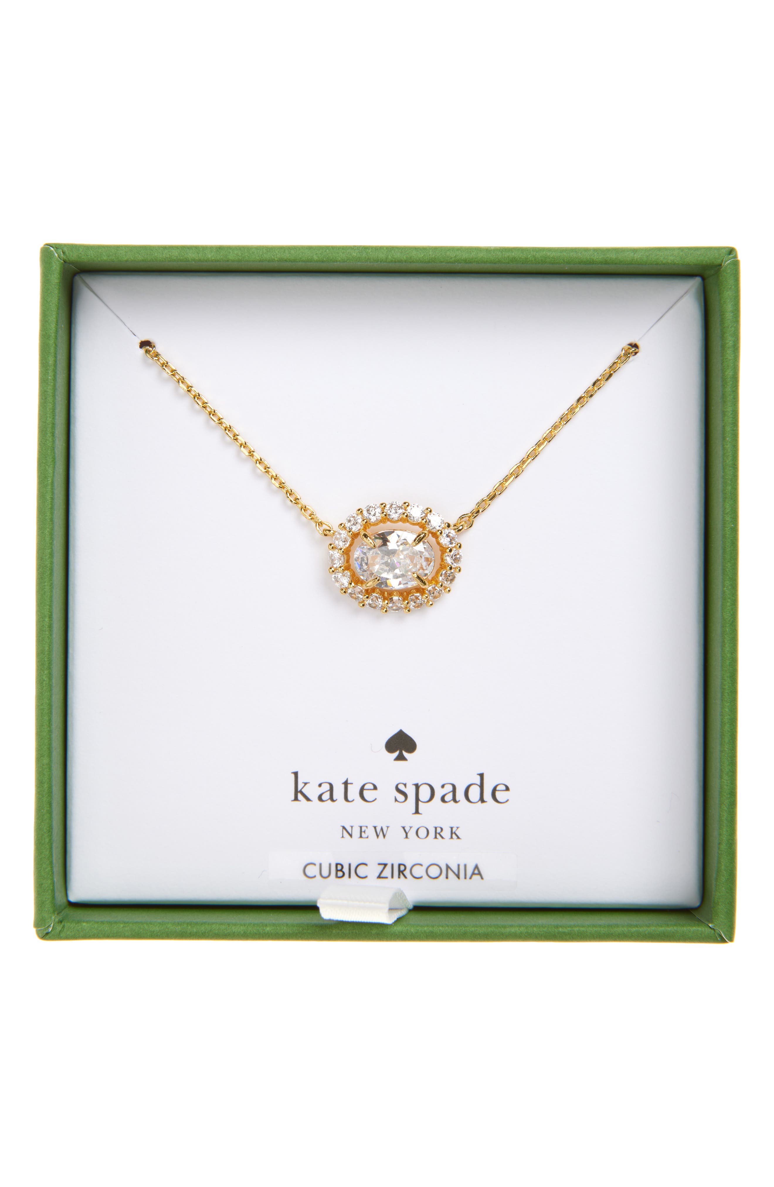 Kate Spade New York cubic zirconia mini pendant necklace