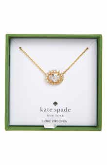 Kate Spade New York cubic zirconia mini pendant necklace