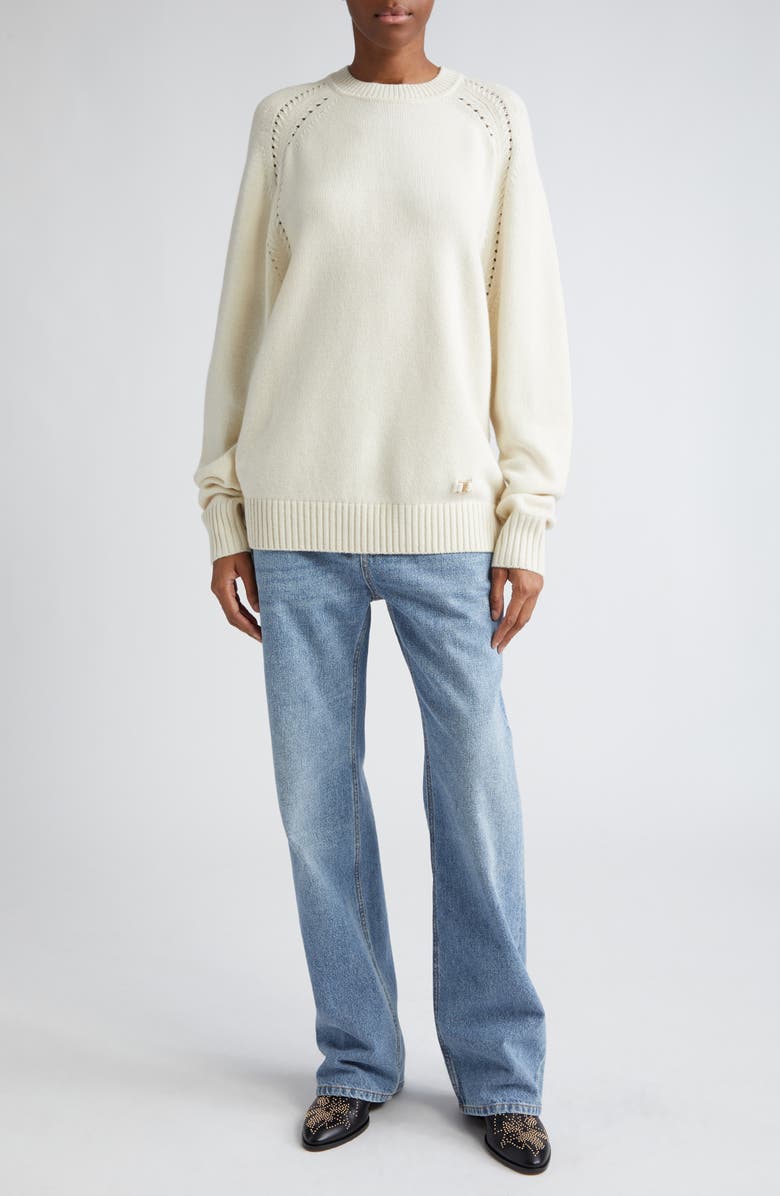 Chloé High Waist Flare Leg Jeans, Alternate, color,