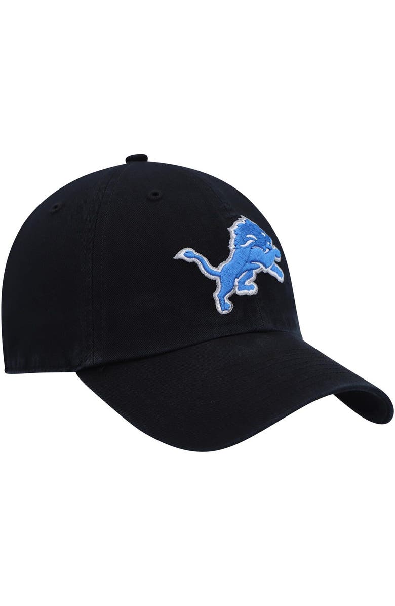 '47 Men's '47 Black Detroit Lions Clean Up Alternate Adjustable Hat, Alternate, color, 