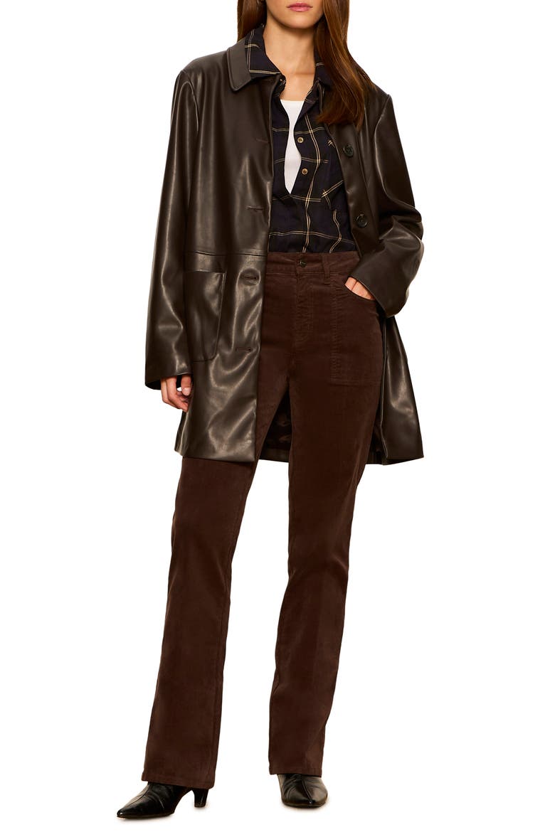 Avid Faux Leather Jacket, Alternate, color, ESPRESSO BROWN MARTINI