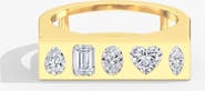 Everlee Multi Shape Inlay Bar Lab Diamond Ring in 14K