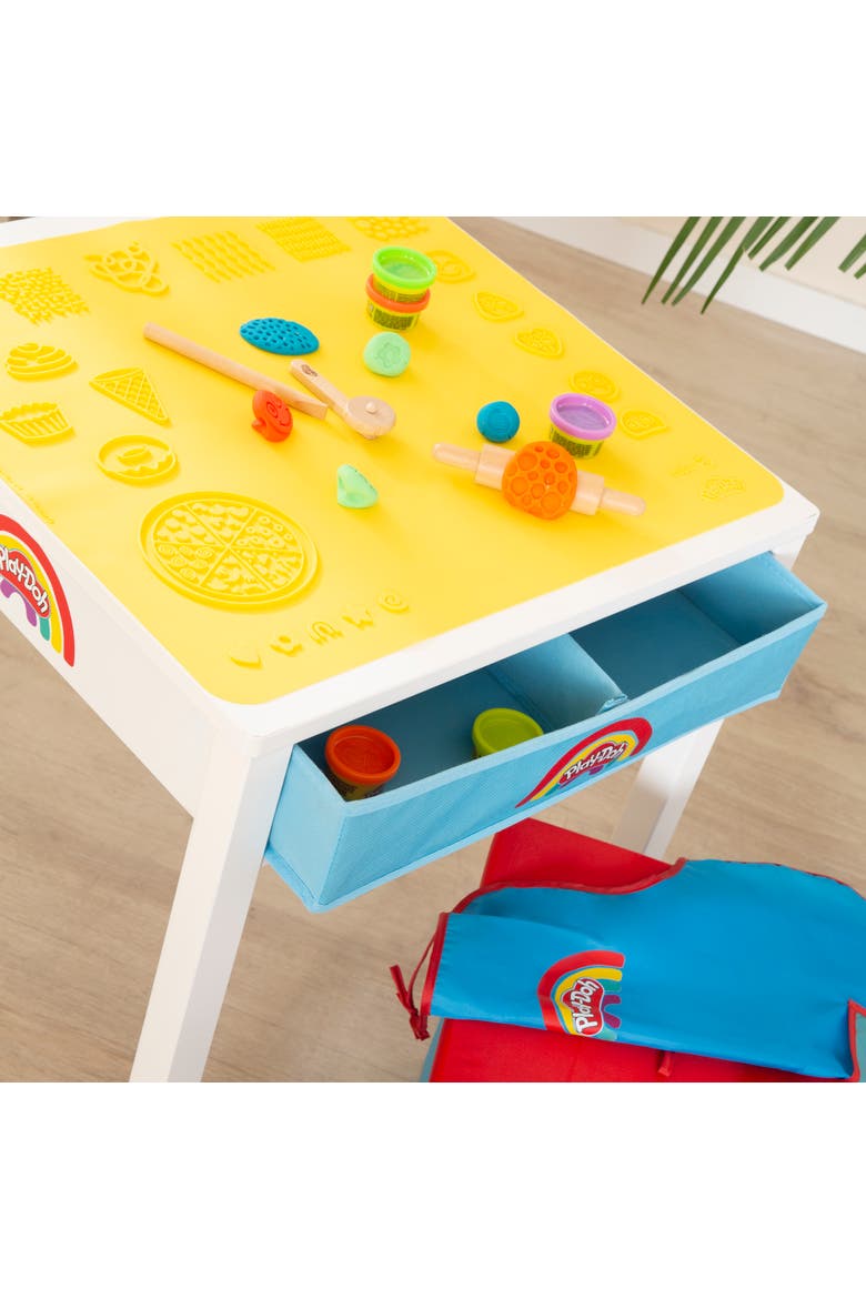 Playdoh Creative Craft Table Art Station With Storage, 6 Containers & Tools, 3+, Alternate, color, Multicolored