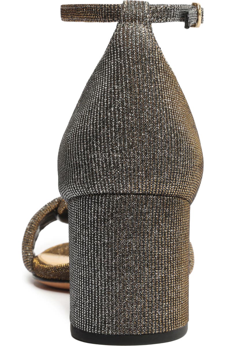 Alexandre Birman Vicky Metallic Block Heel Sandal, Alternate, color,