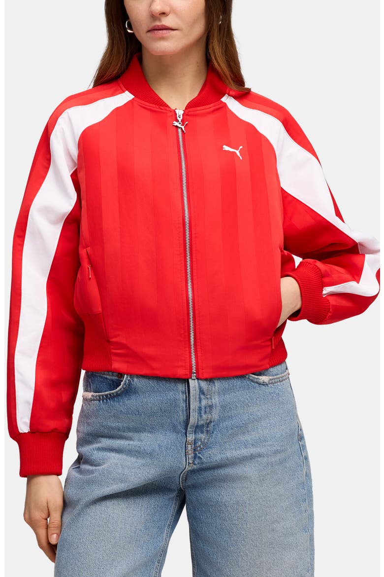 Future Archive Bomber Jacket, Main, color, FOR ALL TIME RED