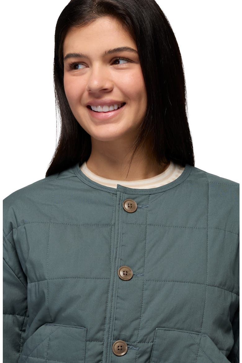 Starcliff Quilted Organic Cotton Jacket, Alternate, color, GREY BLUE