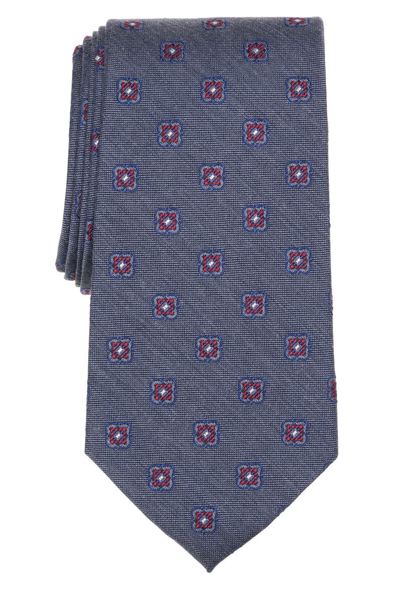 Spaced Neat Tie, Main, color, GREY