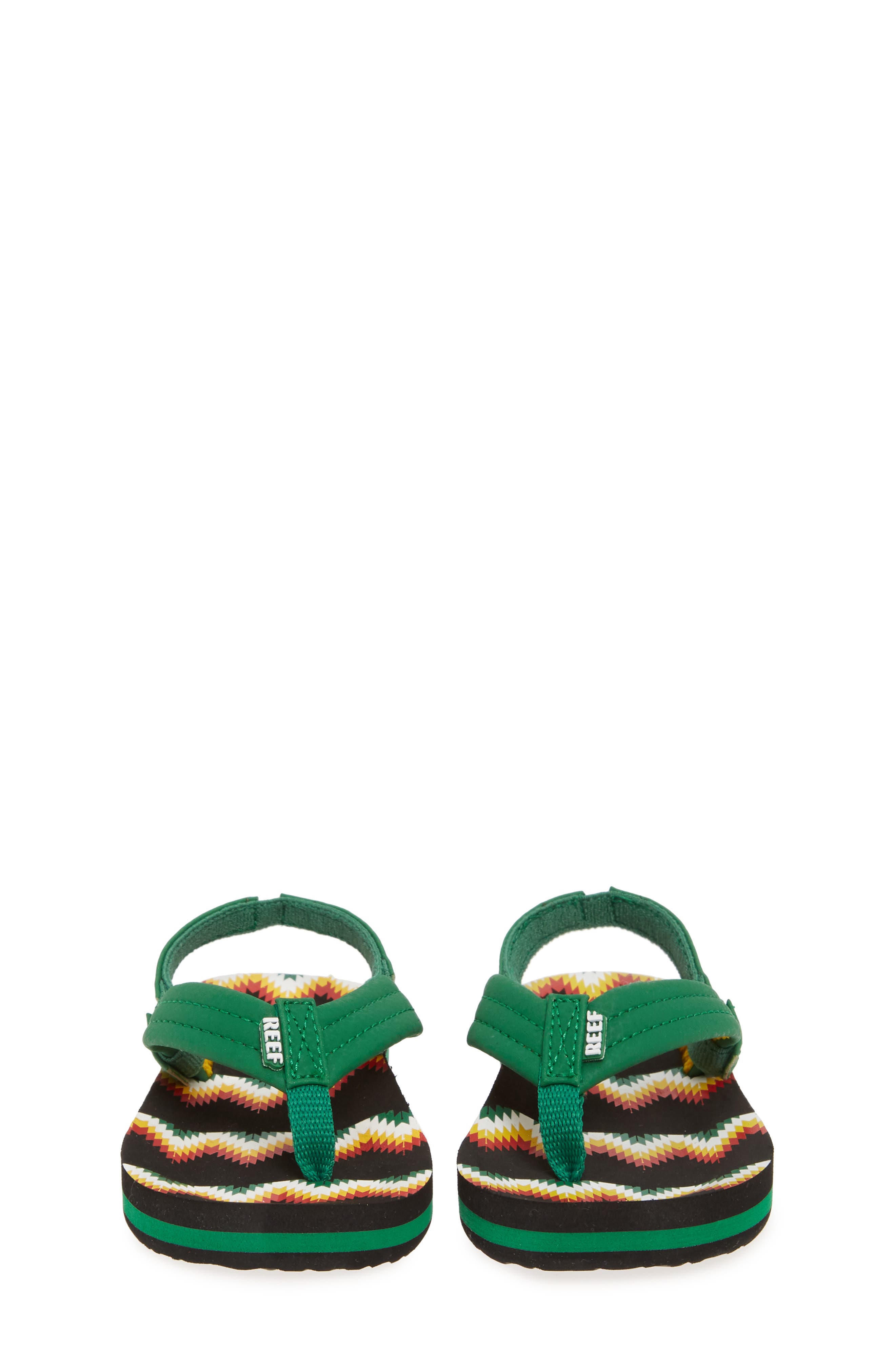 'Little Ahi' Sandal, Alternate, color, BLACK/ GREEN BLANKET