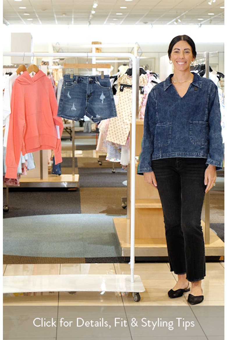 Kids' Distressed Stretch Denim Shorts video