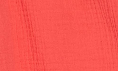 Eileen Fisher Organic Cotton Drawstring Shorts In Red
