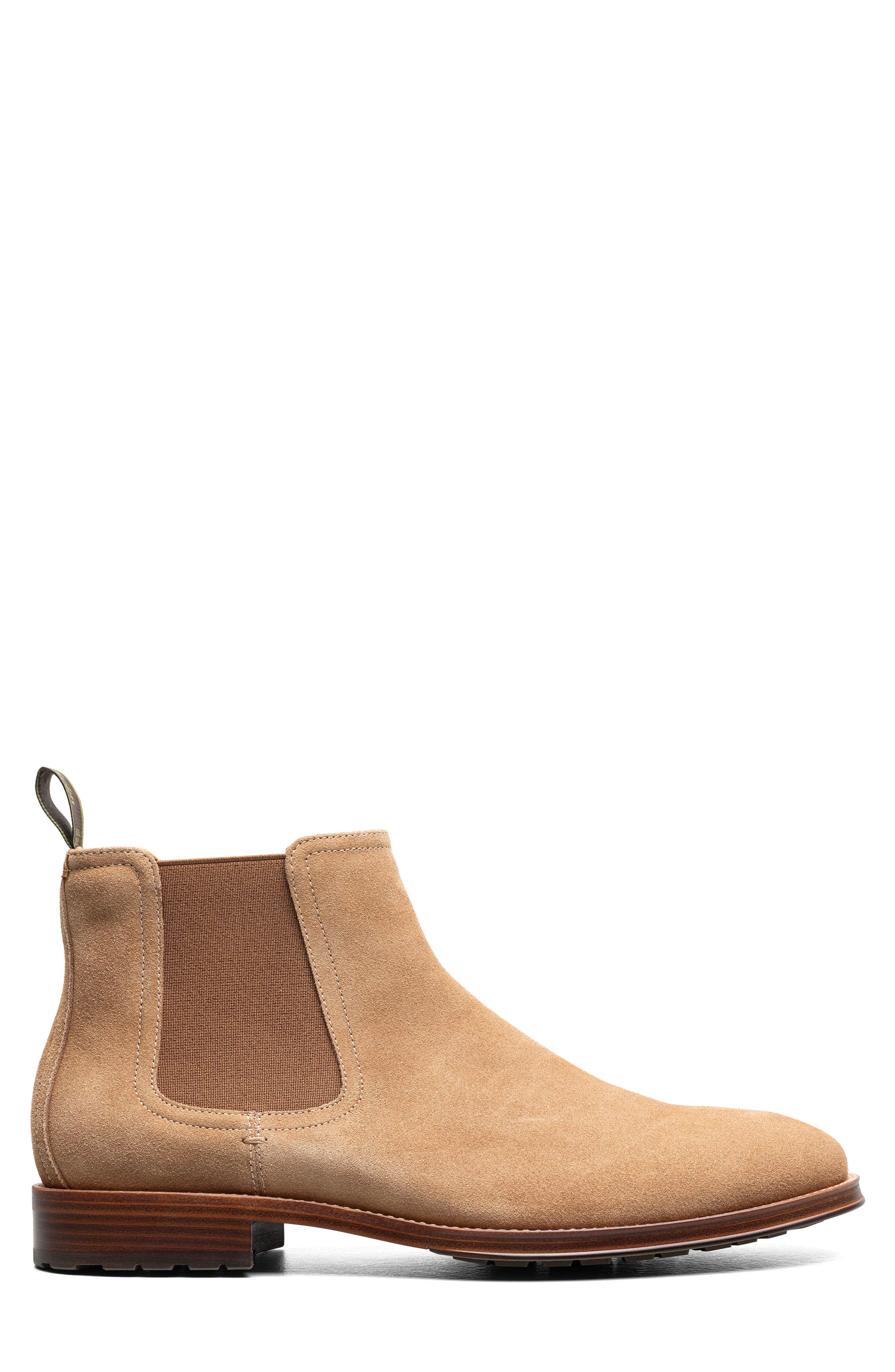 Rucci Lug Plain Toe Chelsea Boot, Alternate, color, SAND