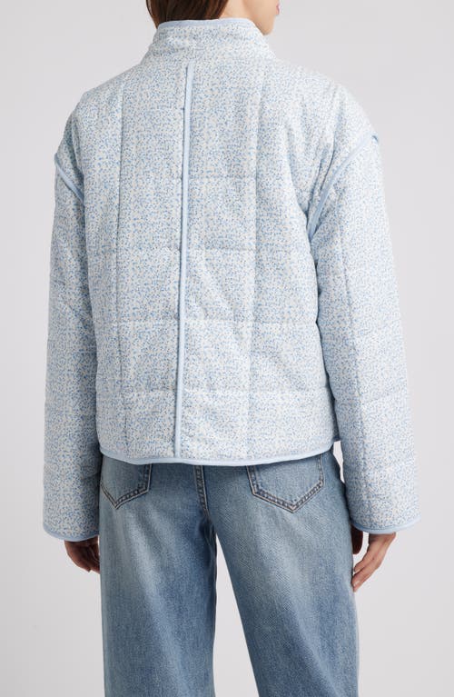 Thread & Supply Quilted Jacket In Blue