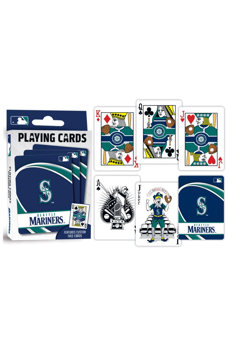 Seattle Mariners Playing Cards, Alternate, color, Multicolor