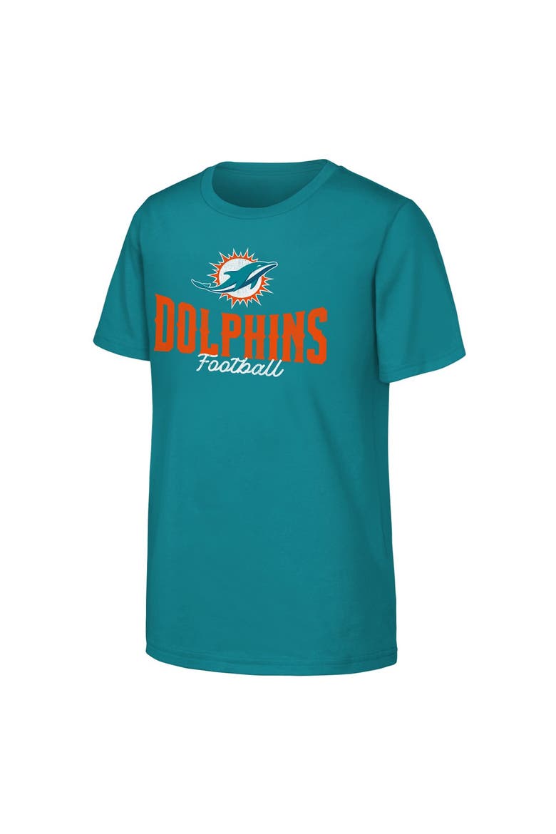 Youth Outerstuff  Aqua Miami Dolphins Top Pick T-Shirt, Alternate, color, Aqua