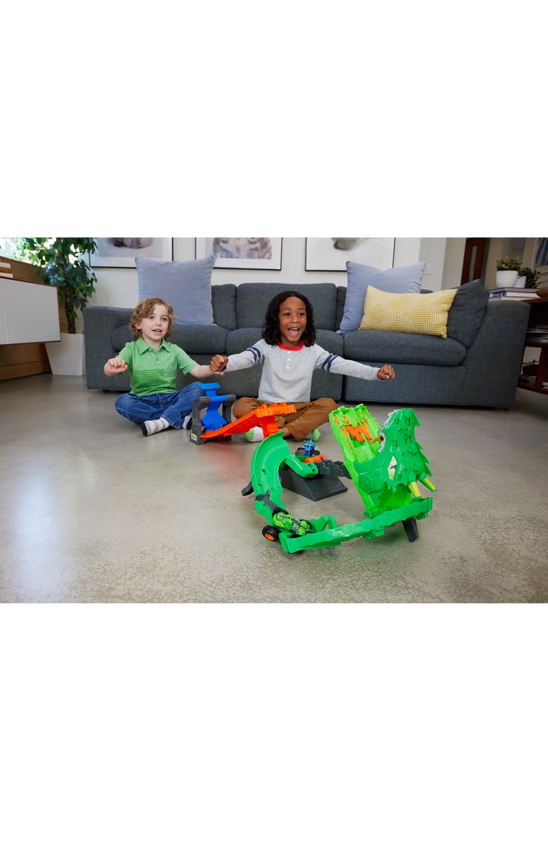 Hot Wheels Monster Trucks Sharks vs. Dinos Dragon Destruction Playset, Alternate, color, 