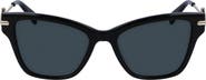 Longchamp Medallion 52mm Modified Rectangular Sunglasses