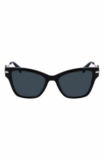 Longchamp Medallion 52mm Modified Rectangular Sunglasses