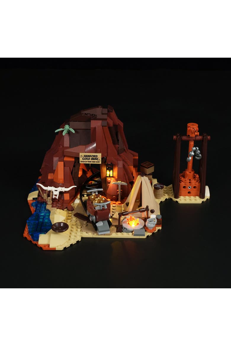 Wild West Gold Mine Lighting Building Set Model OW658G, Alternate, color, Multicolor