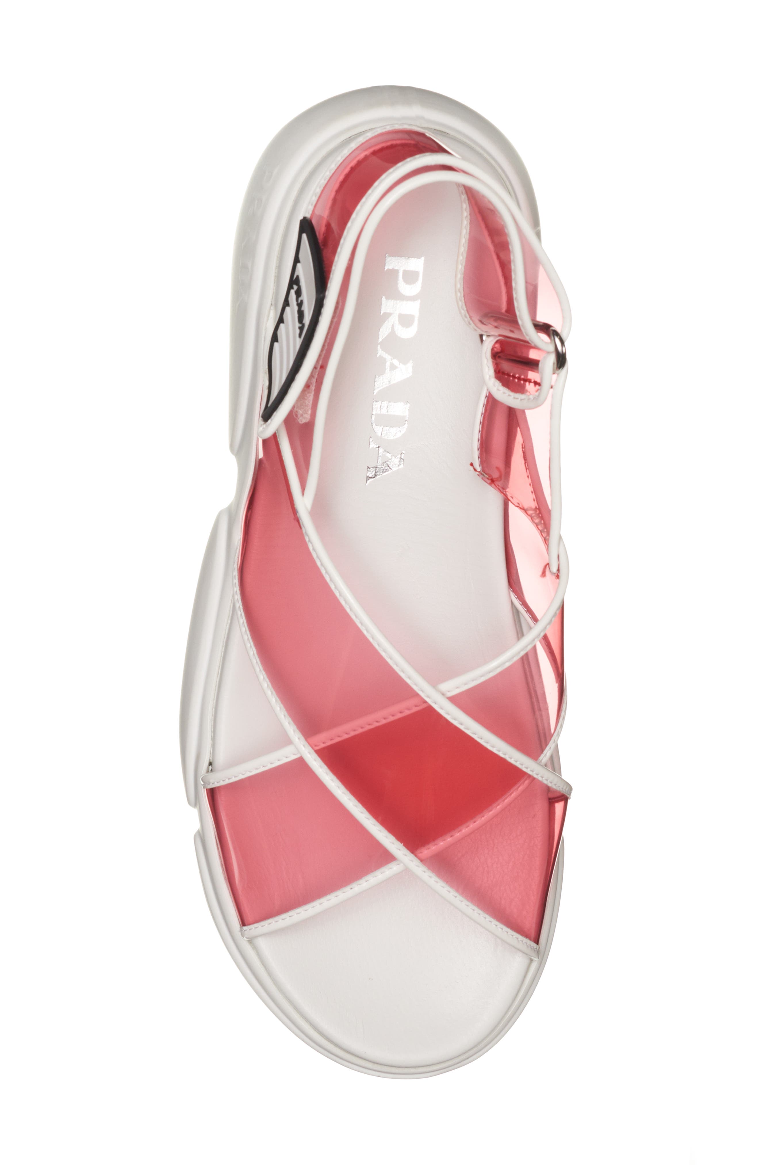 Transparent Strap Sport Sandal, Alternate, color, PETALO PINK