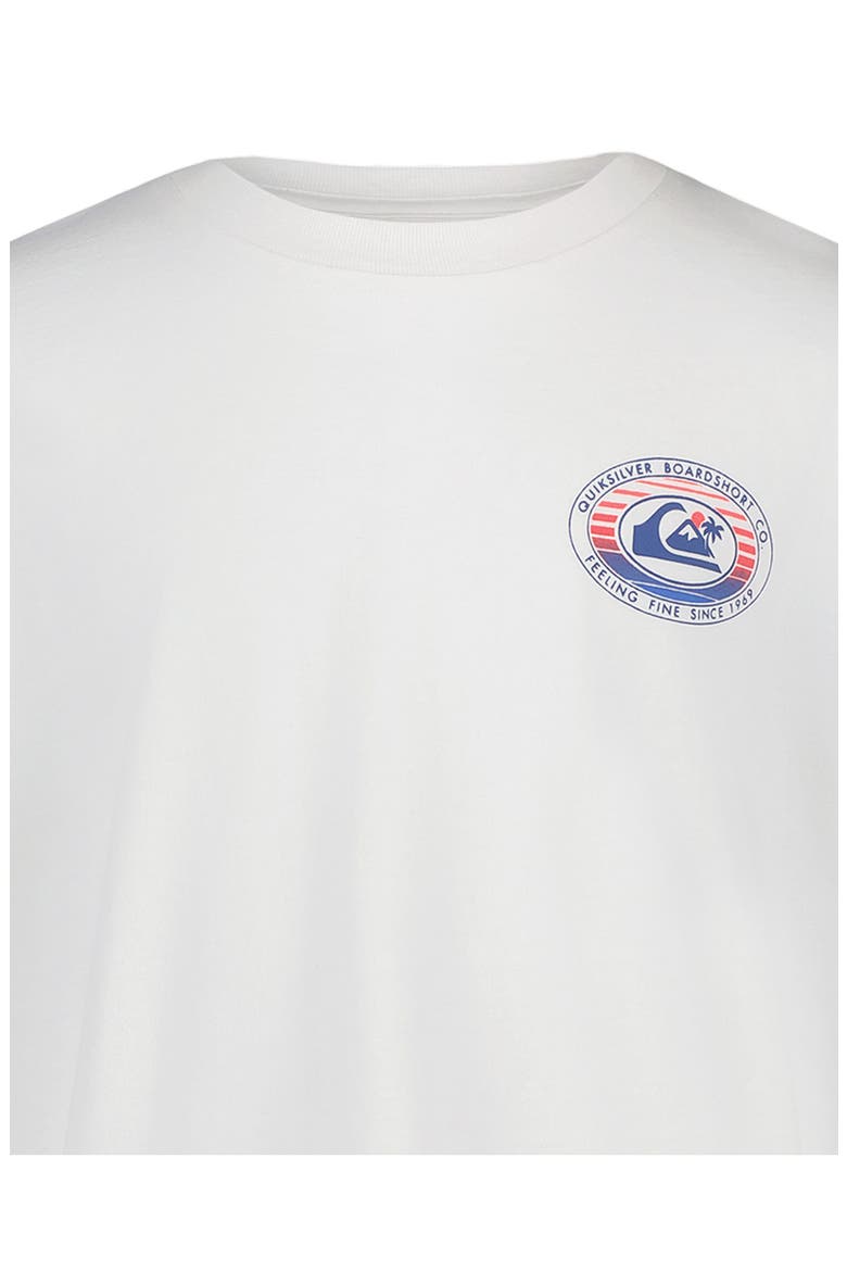 Kids' Oval Stamp Graphic Tee, Alternate, color, WHITE