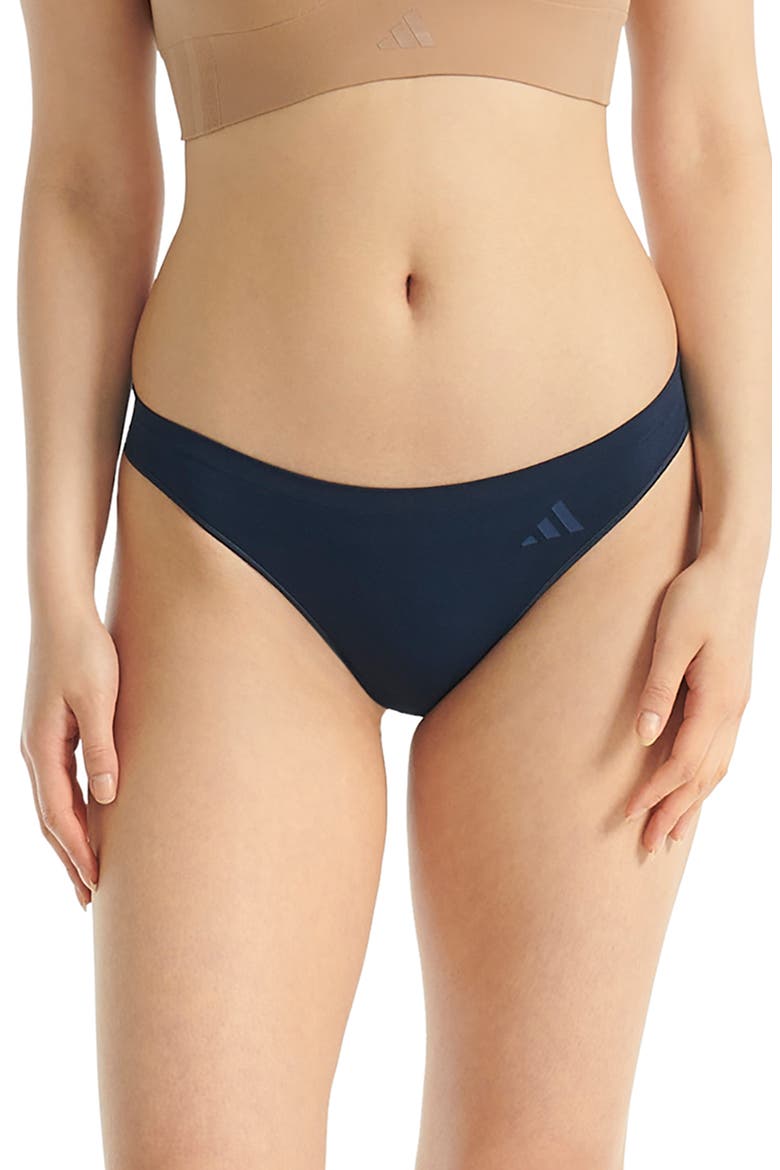 Set of 3 Thongs, Main, color, BLACK/ ALMOND MULTI