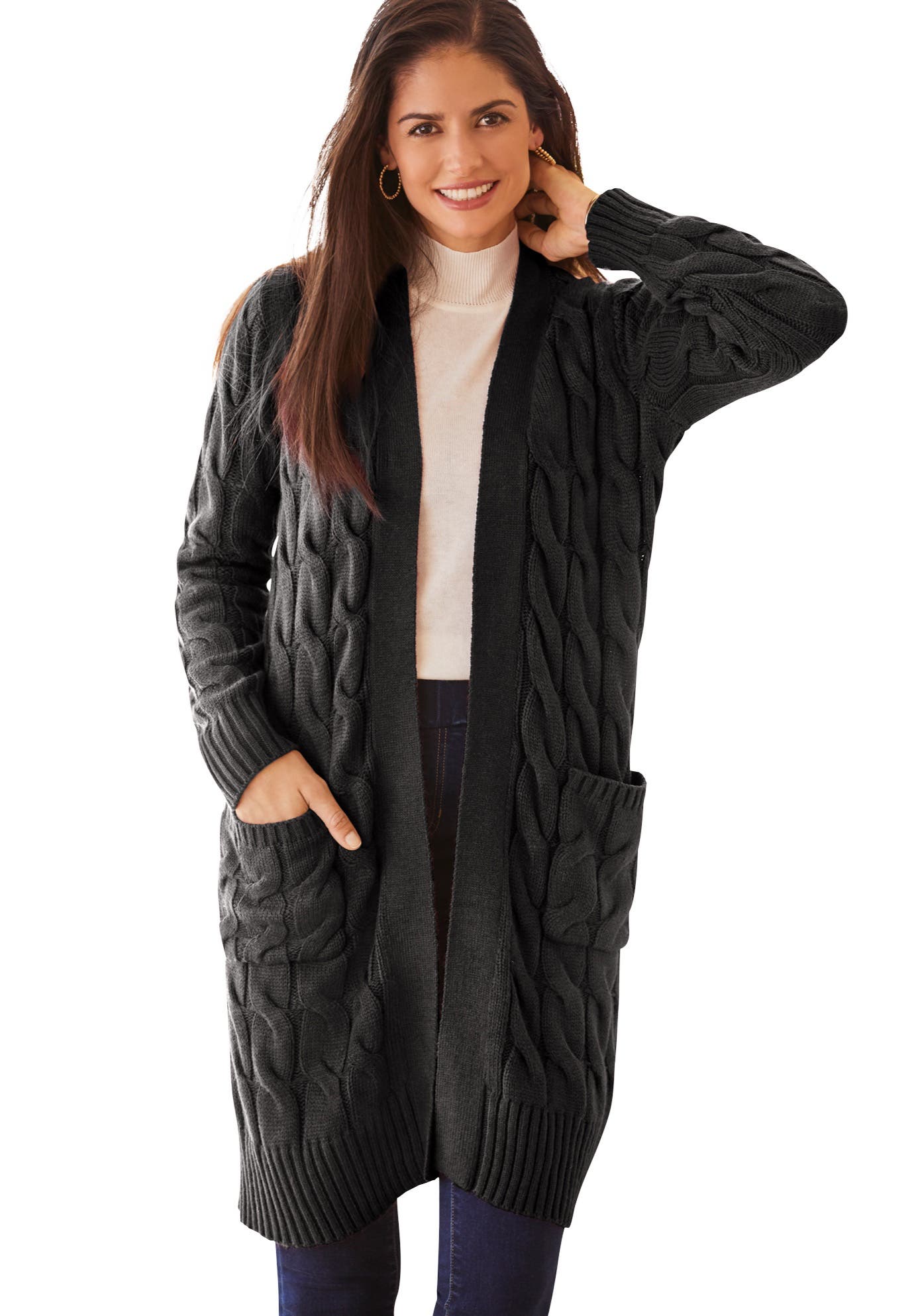 Cable Duster Sweater - image 3