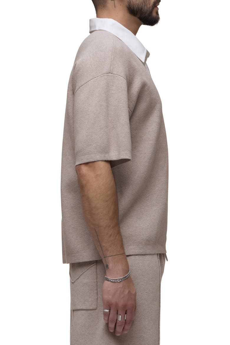 Contrast Collar Cotton & Cashmere Polo, Alternate, color, FLORENCE