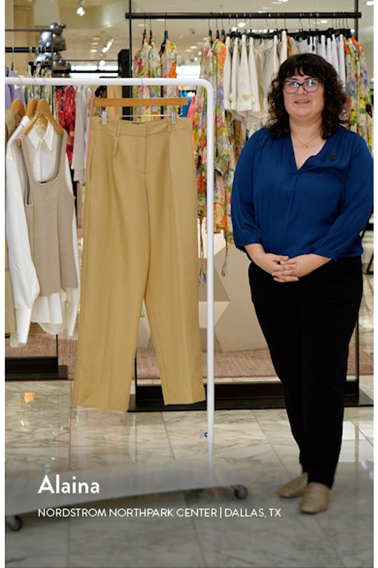 Everyday Pleated Slouchy Trousers video